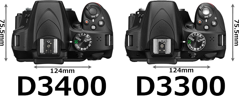 「D3400」と「D3300」 3