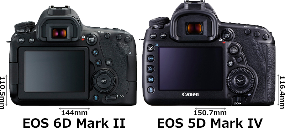 EOS 6D Mark II」と「EOS 5D Mark IV」の違い