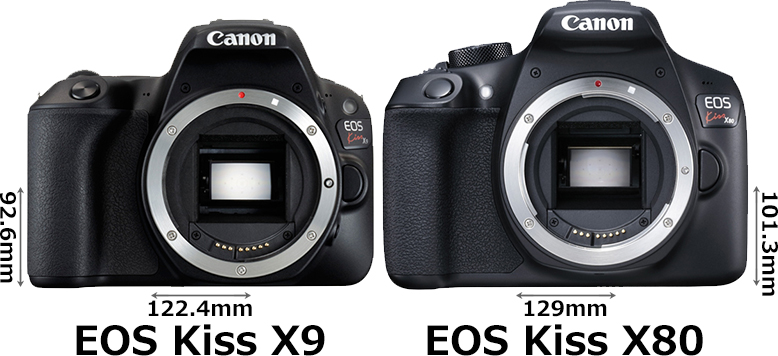 EOS Kiss X9」と「EOS Kiss X80」の違い - フォトスク