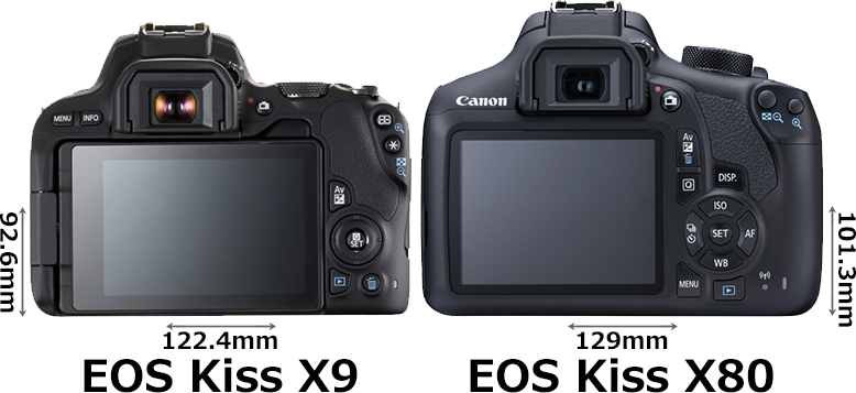 EOS Kiss X9」と「EOS Kiss X80」の違い - フォトスク