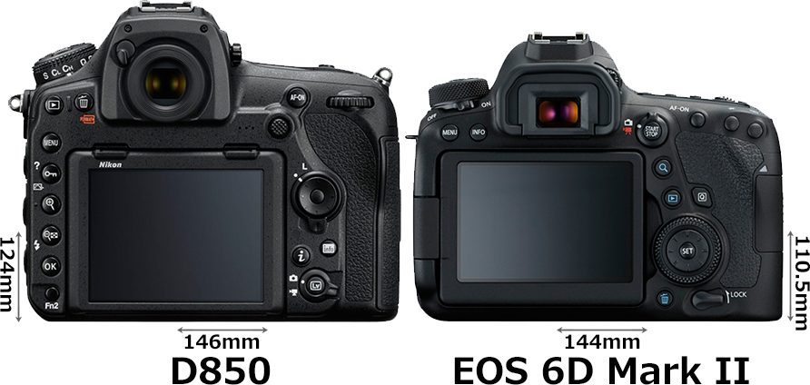 「D850」と「EOS 6D Mark II」 2