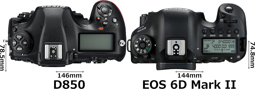 「D850」と「EOS 6D Mark II」 3