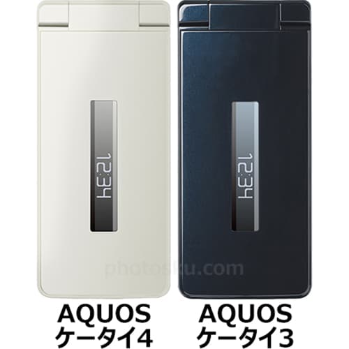 スマートフォン/携帯電話 携帯電話本体 AQUOS ケータイ4」と「AQUOS ケータイ3」の違い - フォトスク