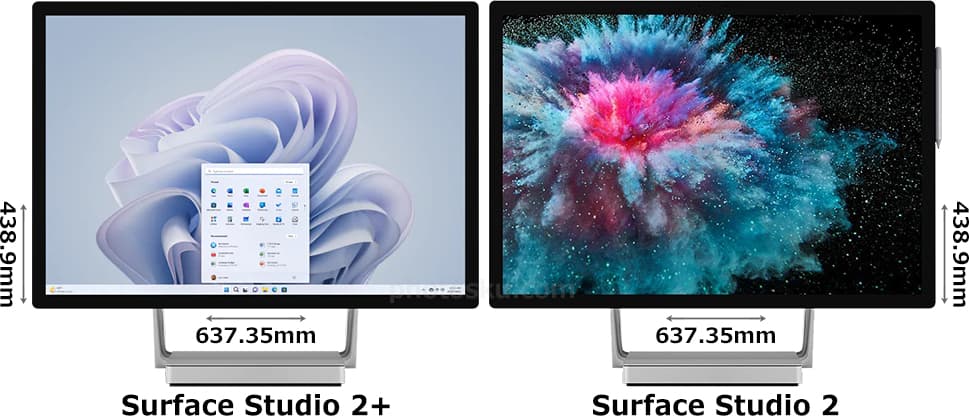 「Surface Studio 2＋」と「Surface Studio 2」 1