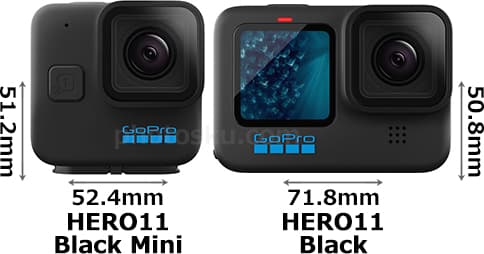 「GoPro HERO11 Black Mini」と「GoPro HERO11 Black」 1
