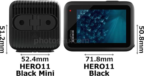 「GoPro HERO11 Black Mini」と「GoPro HERO11 Black」 2