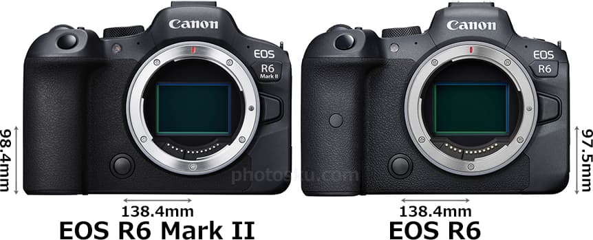 「EOS R6 Mark II」と「EOS R6」 1
