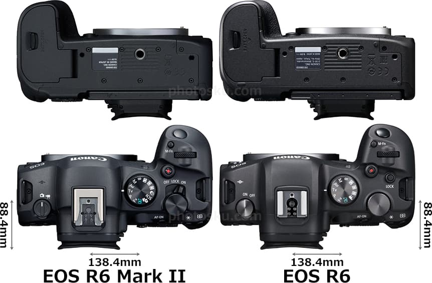「EOS R6 Mark II」と「EOS R6」 3