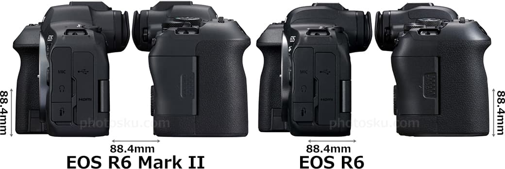 「EOS R6 Mark II」と「EOS R6」 4