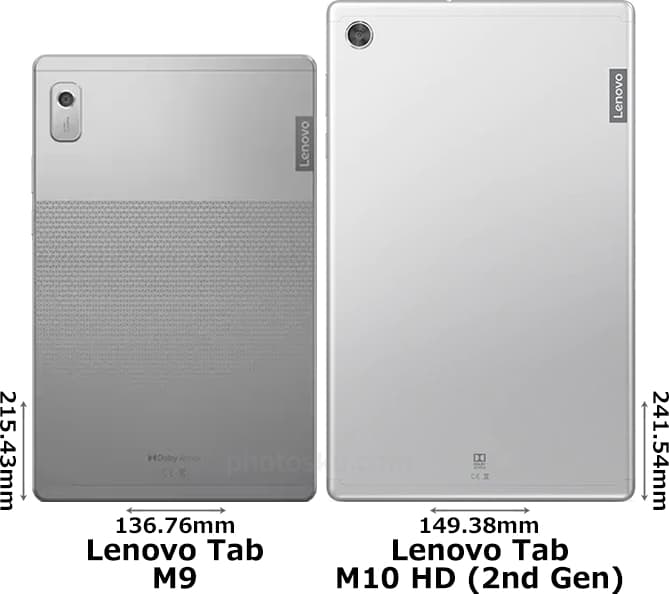 「Lenovo Tab M9」と「Lenovo Tab M10 HD (2nd Gen)」 2