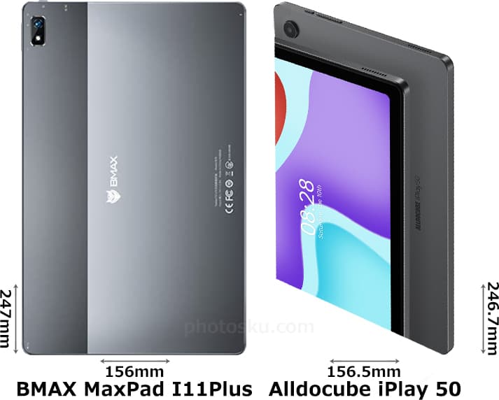「BMAX MaxPad I11Plus」と「Alldocube iPlay 50」 2