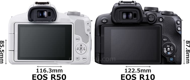 「EOS R50」と「EOS R10」 2