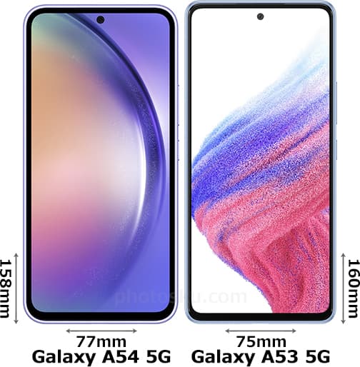 「Galaxy A54 5G」と「Galaxy A53 5G」 1