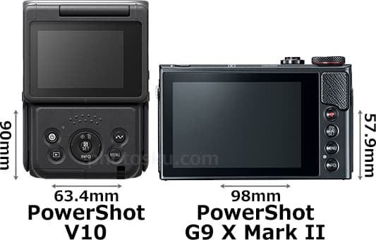 「PowerShot V10」と「PowerShot G9 X Mark II」 2