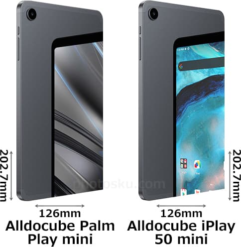 「Alldocube Palm Play mini／iPlay 50 mini Pro」と「Alldocube iPlay 50 mini」 2