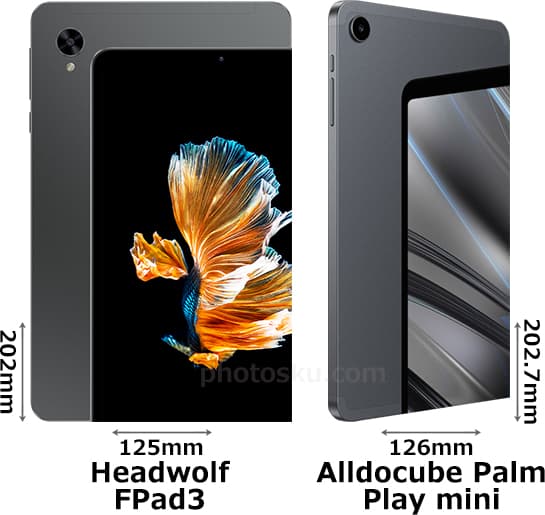 「Headwolf FPad3」と「Alldocube Palm Play mini」 2