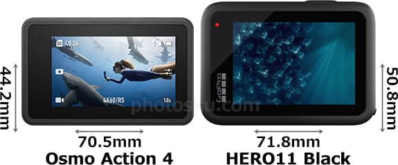 「Osmo Action 4」と「GoPro HERO11 Black」 2
