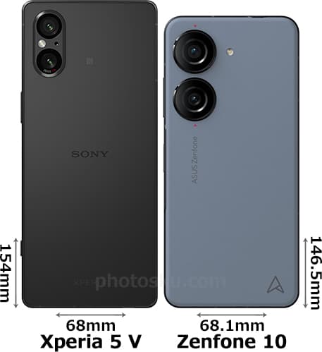 「Xperia 5 V」と「Zenfone 10」 2