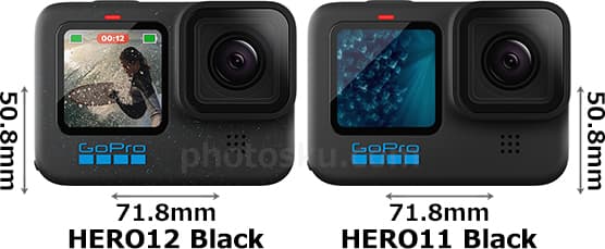 「GoPro HERO12 Black」と「GoPro HERO11 Black」 1