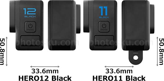 「GoPro HERO12 Black」と「GoPro HERO11 Black」 4