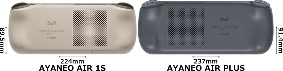 「AYANEO AIR 1S」と「AYANEO AIR PLUS」 2
