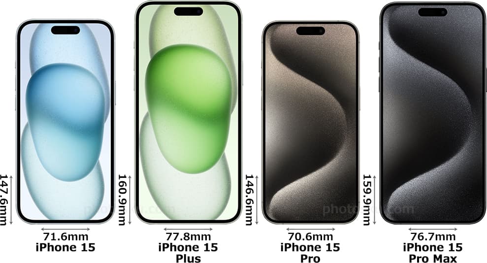 「iPhone 15」と「iPhone 15 Plus」と「iPhone 15 Pro」と「iPhone 15 Pro Max」 1