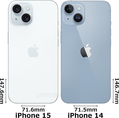 「iPhone 15」と「iPhone 14」 2