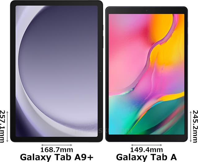 「Galaxy Tab A9＋」と「Galaxy Tab A」 1
