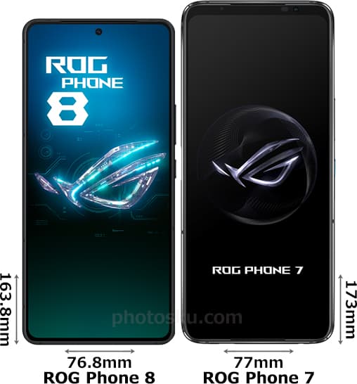 「ROG Phone 8」と「ROG Phone 7」 1