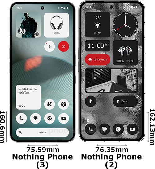 「Nothing Phone (3)」と「Nothing Phone (2)」 1