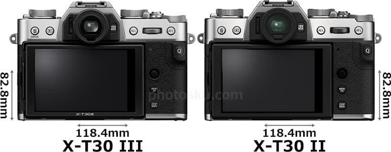 「FUJIFILM X-T30 III」と「FUJIFILM X-T30 II」 2