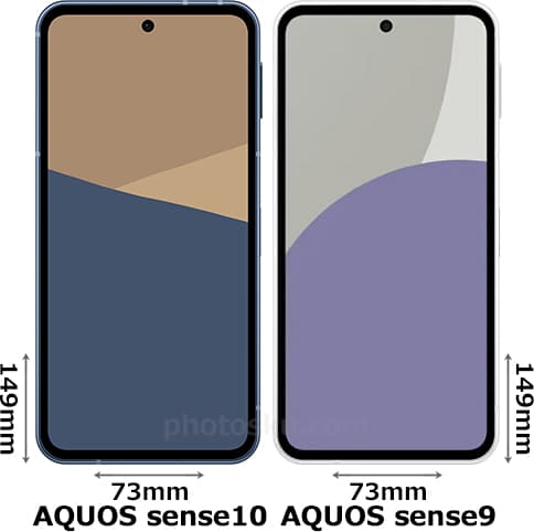 「AQUOS sense10」と「AQUOS sense9」 1