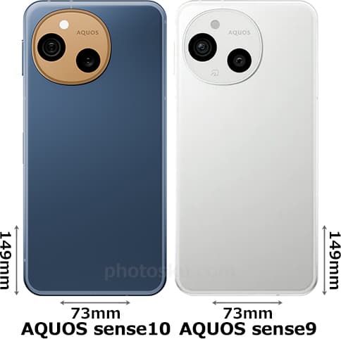 「AQUOS sense10」と「AQUOS sense9」 2