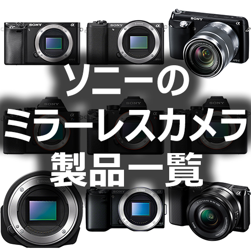 ソニーのミラーレスカメラ製品一覧 - フォトスク