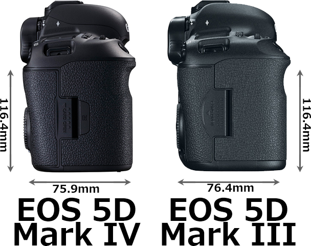 EOS 5D Mark IV」と「EOS 5D Mark III」の違い - フォトスク