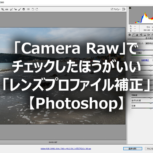 Photoshop Camera Raw でチェックしたほうがいい レンズプロファイル補正 フォトスク