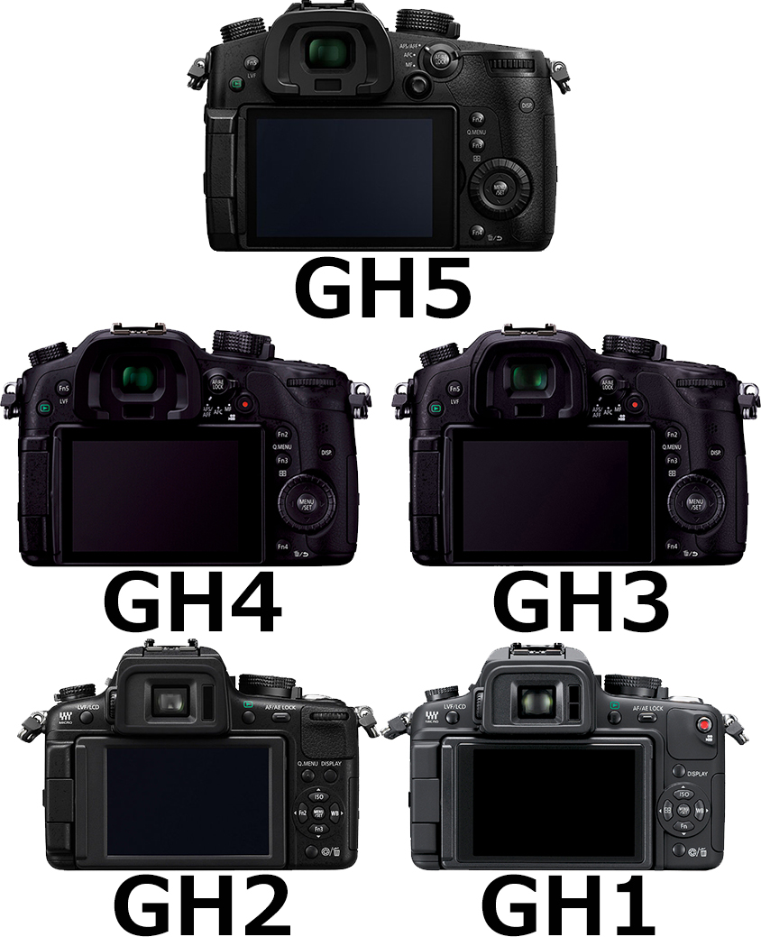 背面 LUMIX GHシリーズ(GH1、GH2、GH3、GH4、GH5)