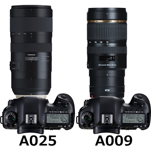 タムロン「SP 70-200mm F/2.8 Di VC USD」の「Model A025」と「Model