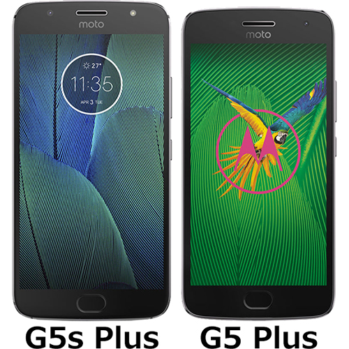 Moto G5S Plus」と「Moto G5 Plus」の違い - フォトスク