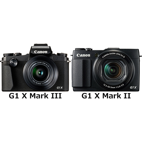 PowerShot G1 X Mark III」と「PowerShot G1 X Mark II」の違い 