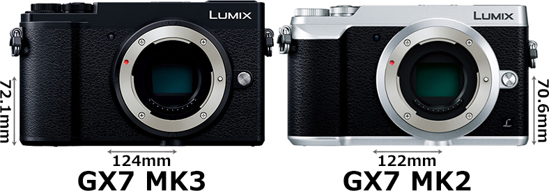 GX7 MK3」と「GX7 MK2」の違い - フォトスク