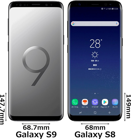 「Galaxy S9」と「Galaxy S8」 1