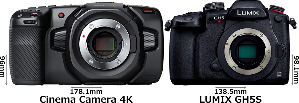 「Blackmagic Pocket Cinema Camera 4K」と「LUMIX GH5S」 1