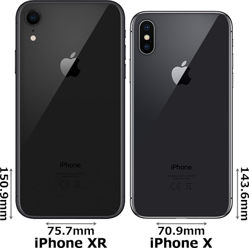 「iPhone XR」と「iPhone X」 2
