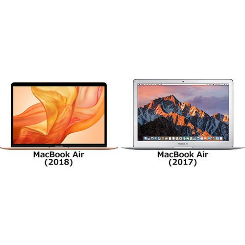 MacBook Air (2018)」と「MacBook Air (2017)」の違い - フォトスク