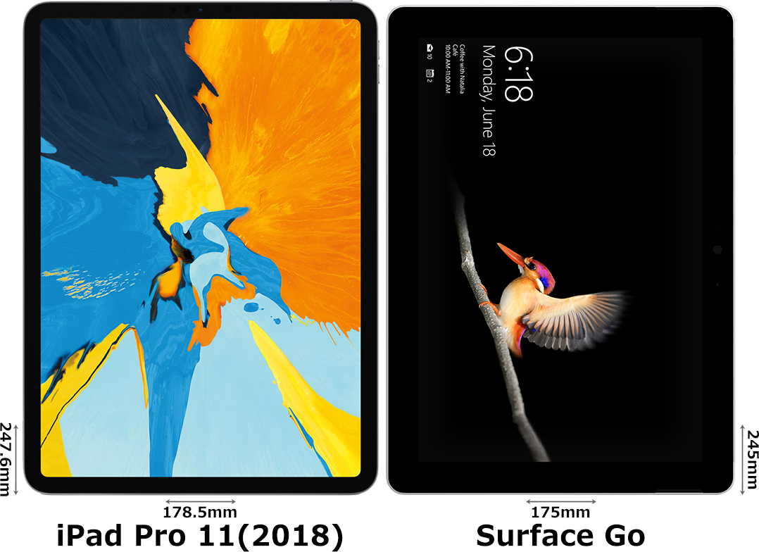 Ipad Pro 11 18 と Surface Go の違い フォトスク