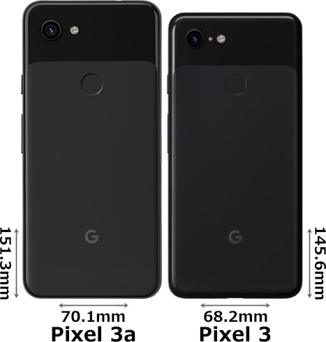 「Google Pixel 3a」と「Google Pixel 3」 2
