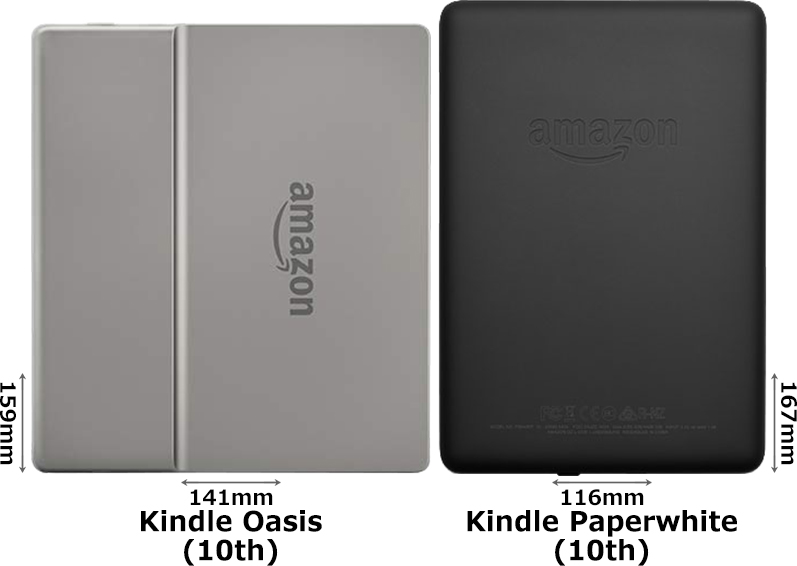 「Kindle Oasis (第10世代)」と「Paperwhite (第10世代)」の違い - フォトスク