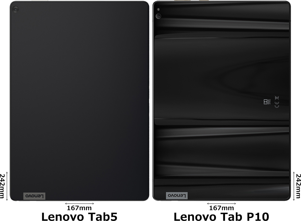 Lenovo Tab5」と「Lenovo Tab P10」の違い - フォトスク