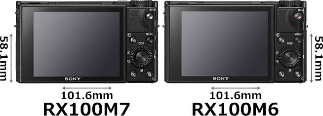 「RX100 VII (DSC-RX100M7)」と「RX100 VI (DSC-RX100M6)」 2